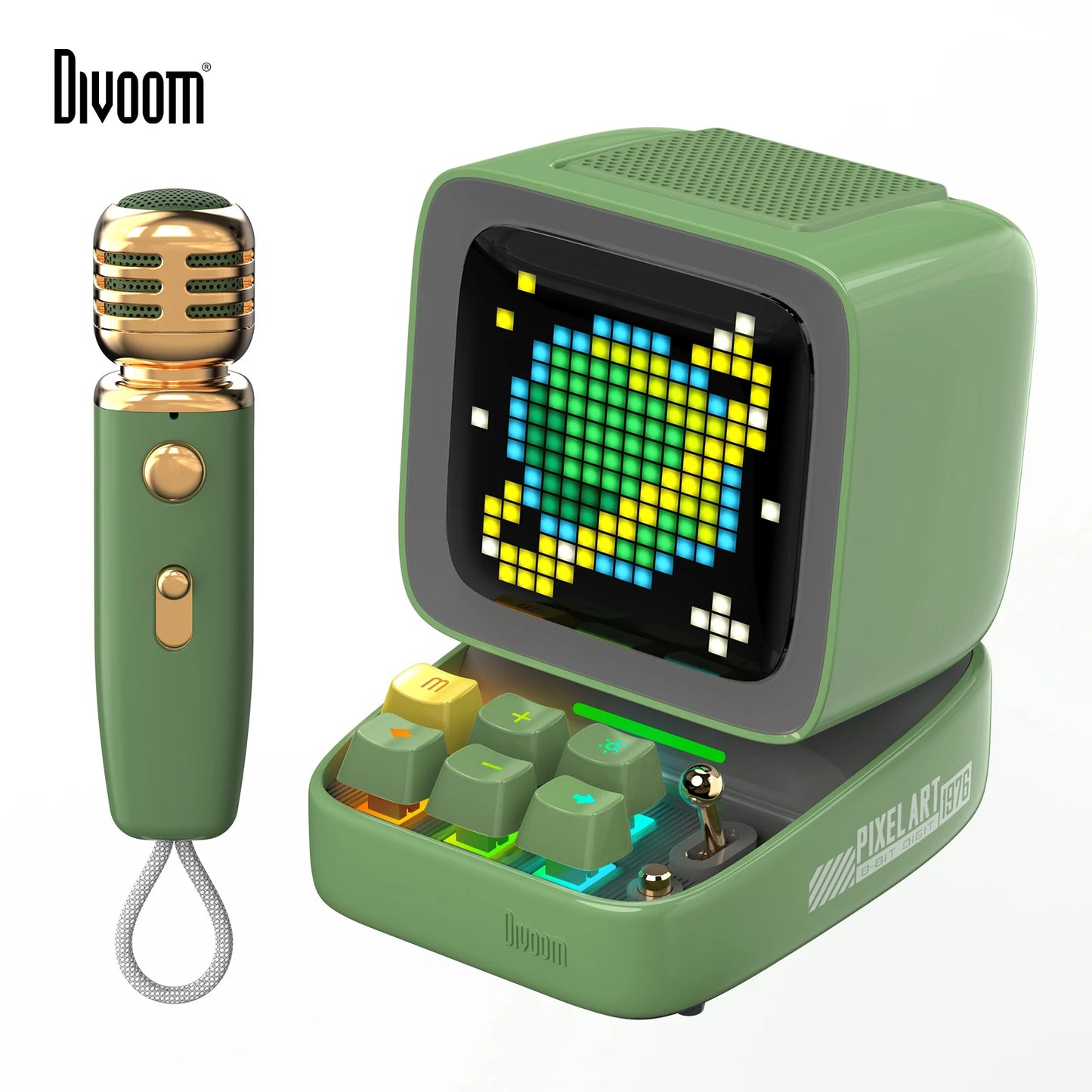 Divoom Ditoo-Mic Bluetooth Speaker with Karaoke Microphone