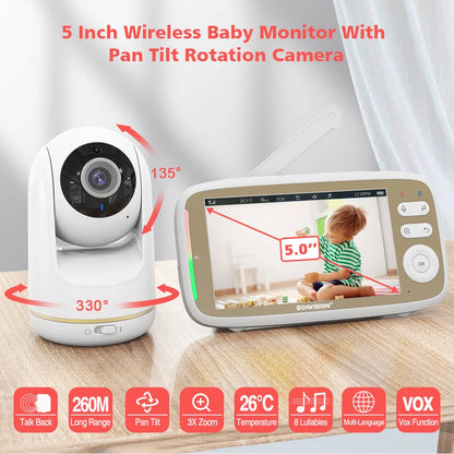 VB803 Baby Monitor With Camera Night Vision