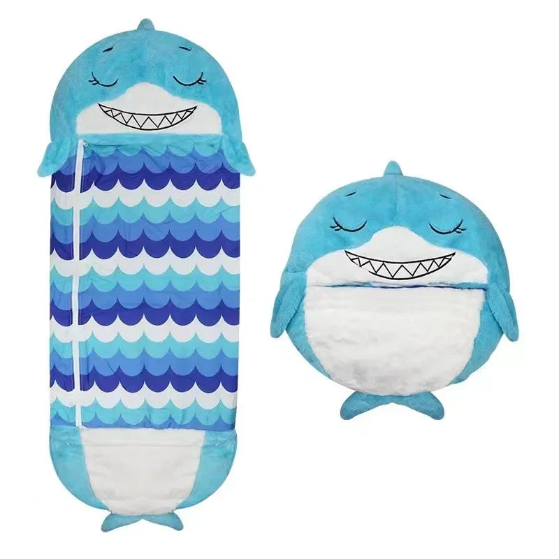 Children's Cartoon Sleeping Bag with Pillow