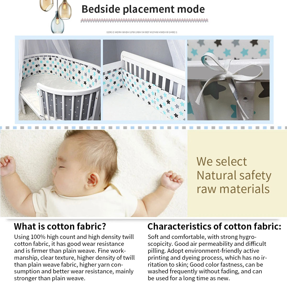 Baby Bumper Cotton for babies bed