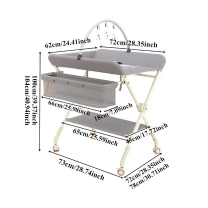 Foldable Diaper Changing Table