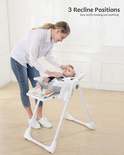 Highchair Eating, Foldable, Reclining, for Baby and Toddlers