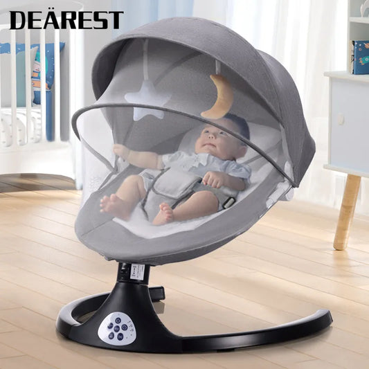 Baby Swing Electric Adjustable with Bluetooth, remote control and detachable plate