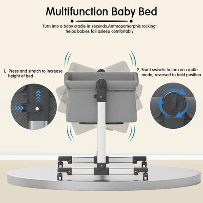 Multifunction Baby Bedside Portable with Mattress