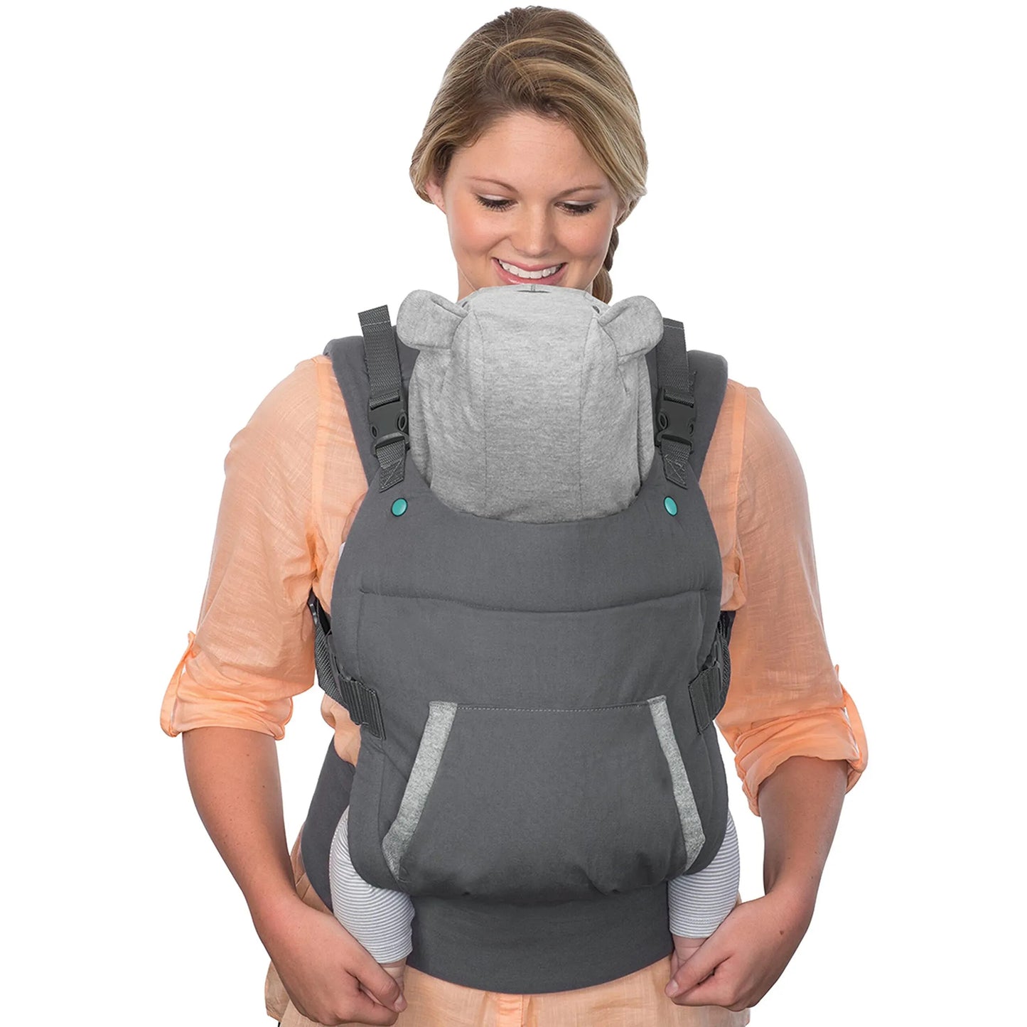 Ergonomic Baby Carrier with Hat Multifunctional Portable