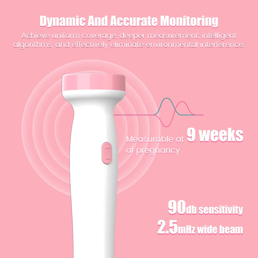 Pregnant Ultrasound Baby Heart Rate Detector