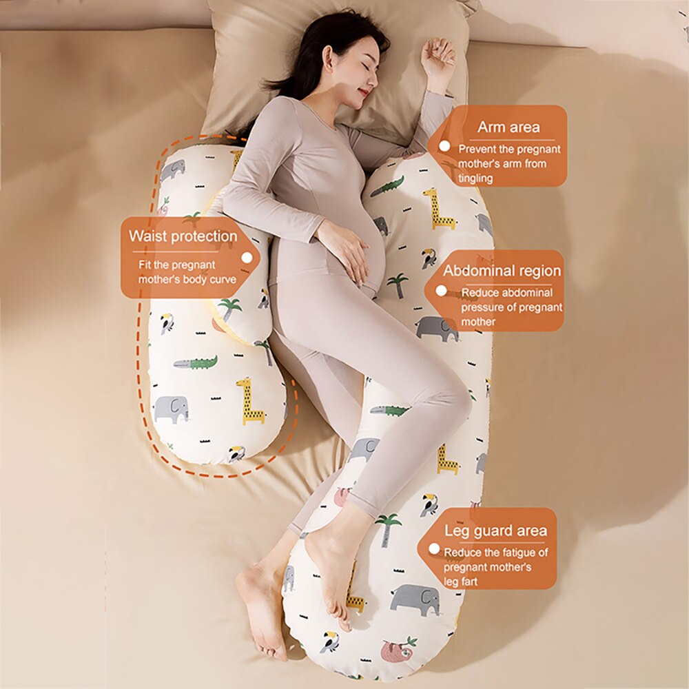 Pregnancy Pillows With Detachable Pillowcases and Support Lumbar