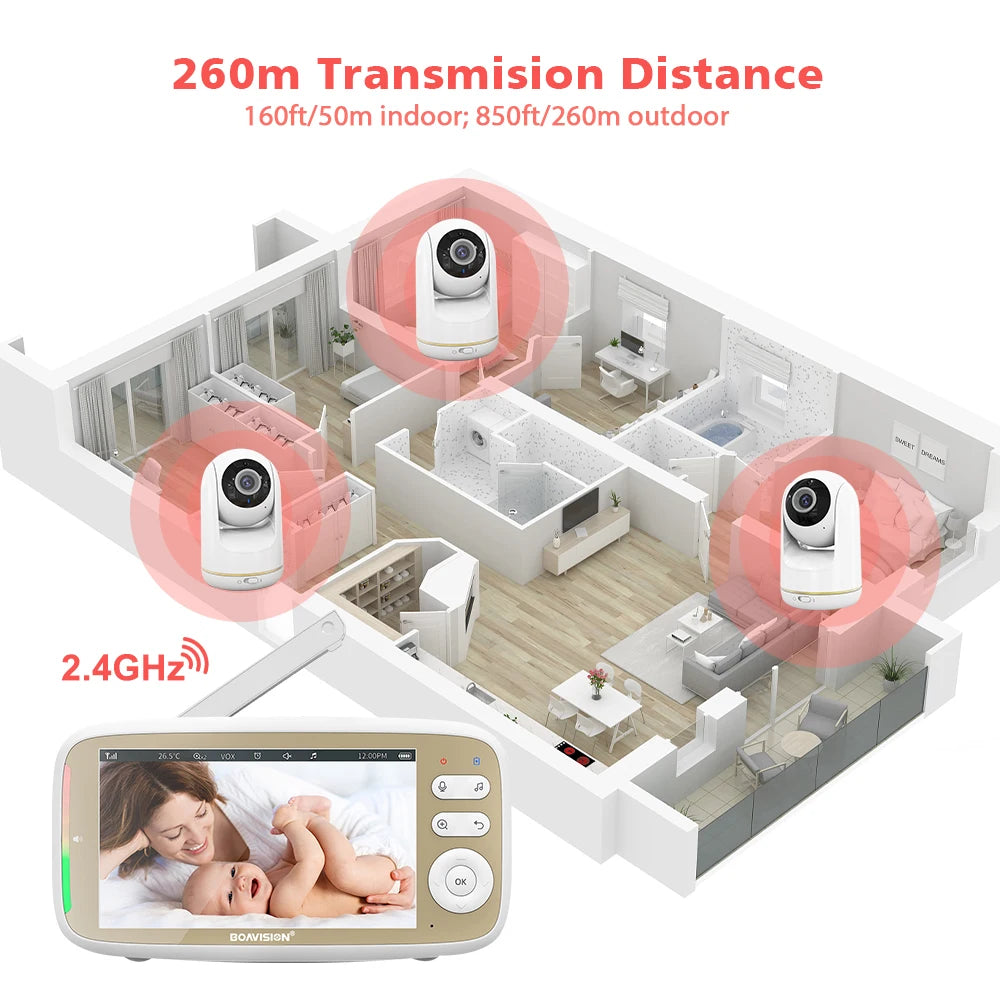 VB803 Baby Monitor With Camera Night Vision