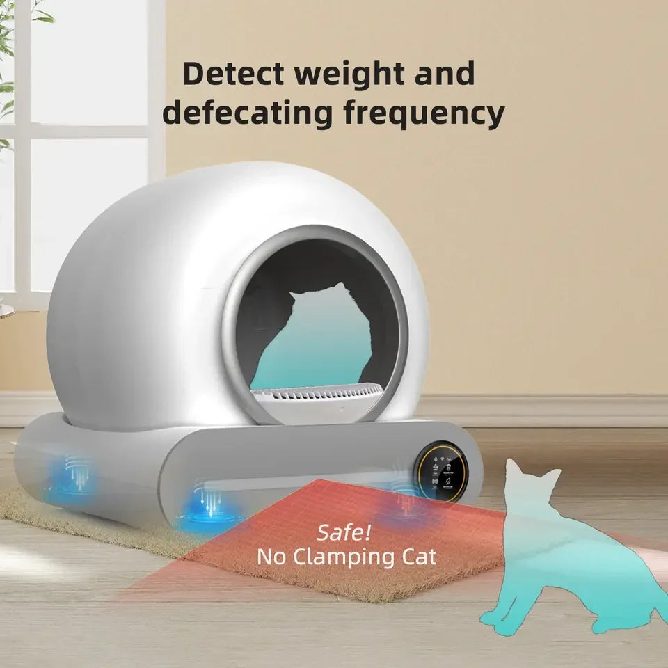 Tonepie Automatic Smart Cat Litter Box Self Cleaning Tray Ionic