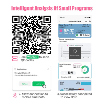 Pregnant Ultrasound Baby Heart Rate Detector