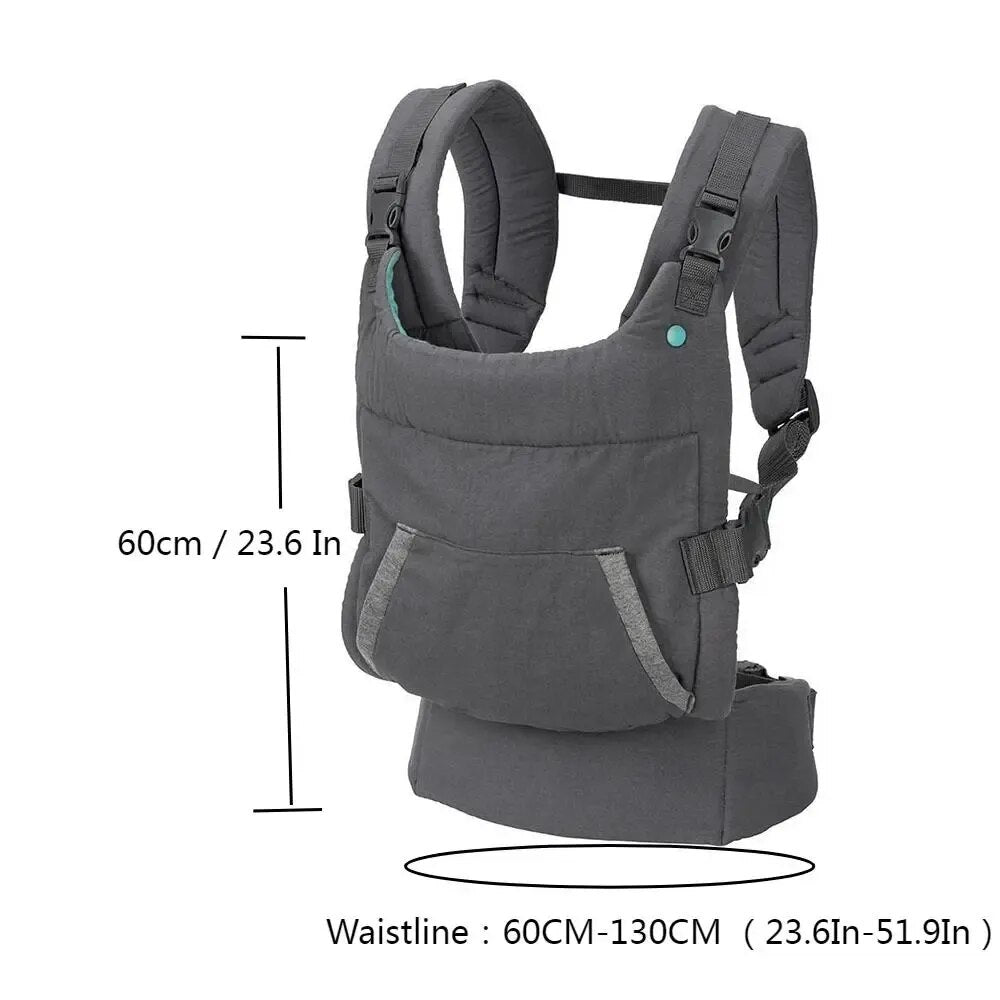 Ergonomic Baby Carrier with Hat Multifunctional Portable