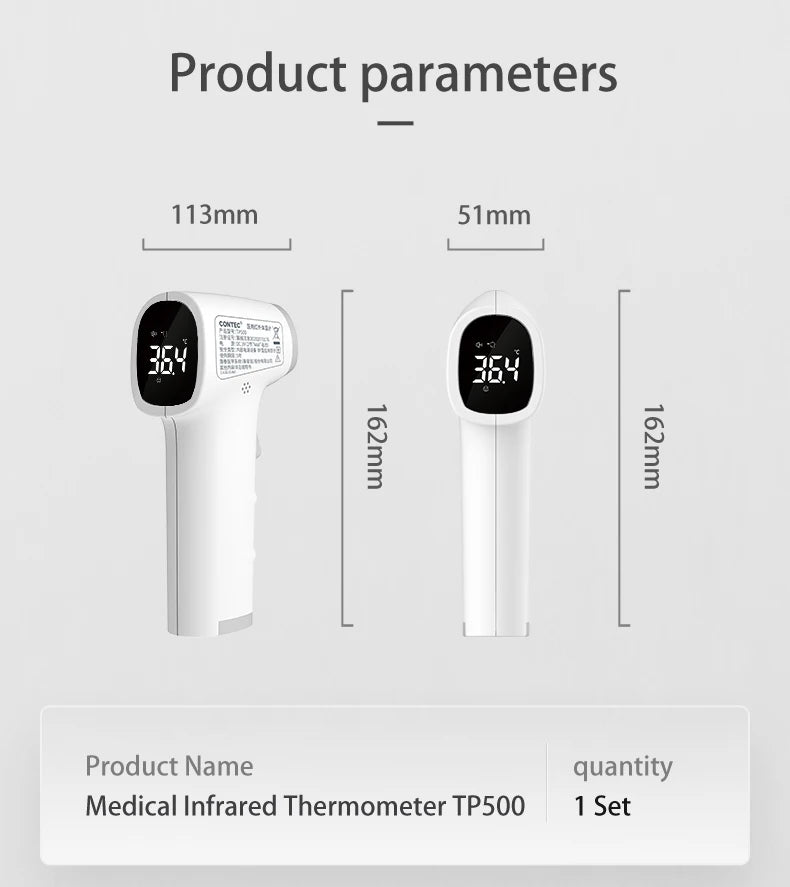 CONTEC Digital Infrared Forehead Thermometer TP500