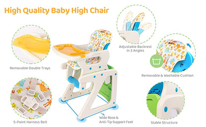 SEJOY Baby High Chair 3-in-1