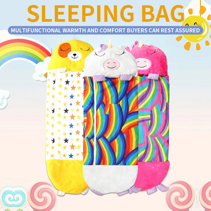 Children's Cartoon Sleeping Bag with Pillow