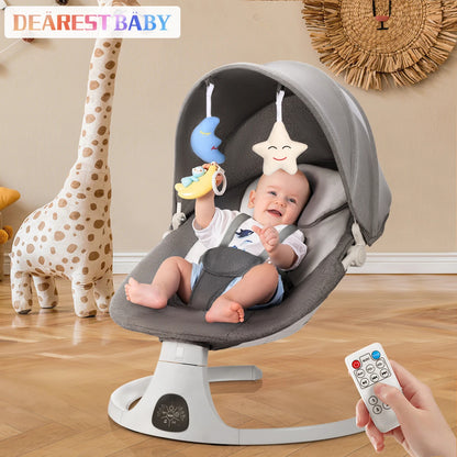 Baby electric rocking with Bluetooth and dinner plate