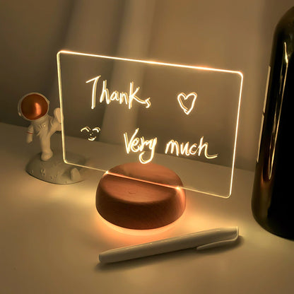 Creative Led Note Board, Message Board With Pen and Remote Control