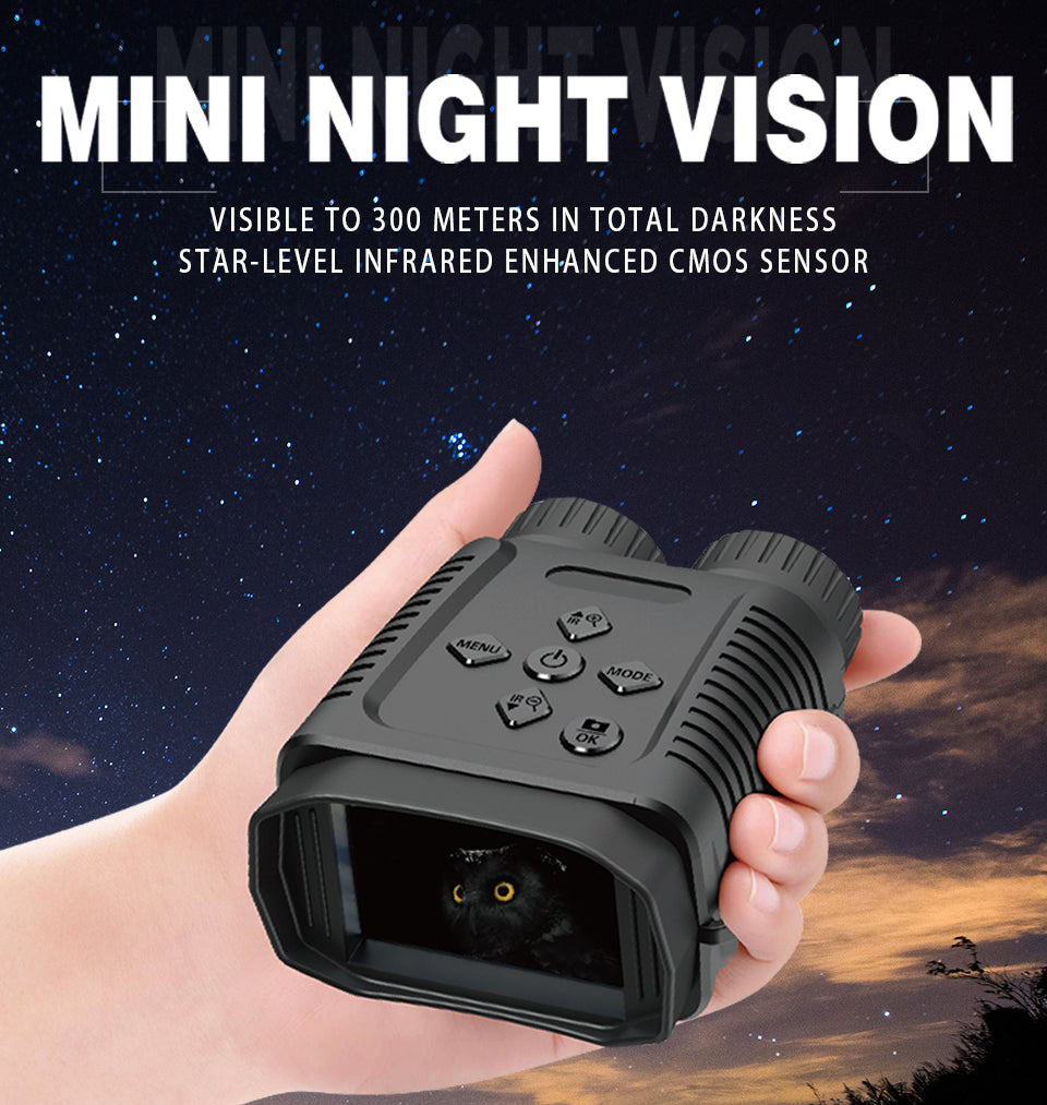 GVDA Mini Night Vision Binocular Device 1080P HD Infrared Digital