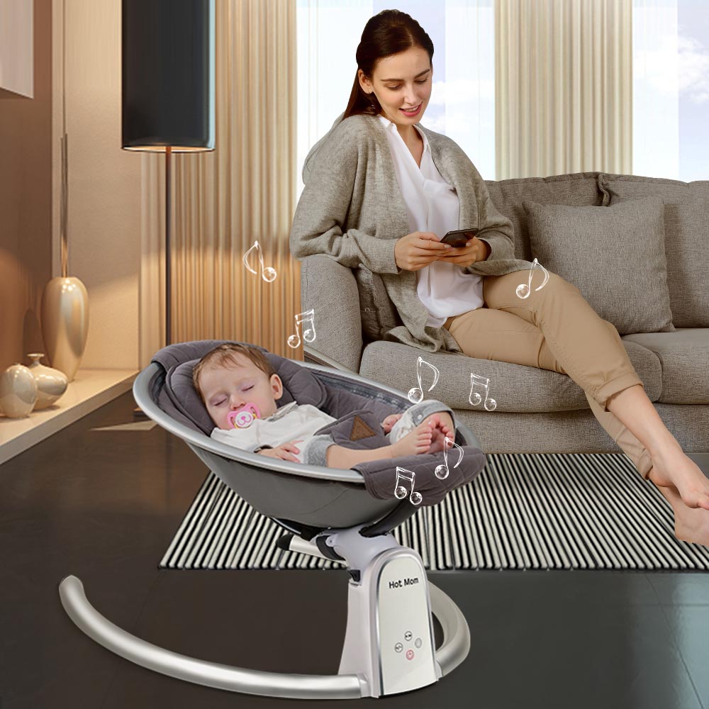 Electric Baby Swing with Bluetooth Hot Mom