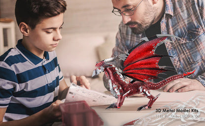 Piececool 3D Metal Puzzle - The Black Dragon Model Kit