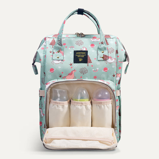 Mommy Diaper Bag Large Capacity Baby Nappy Bag Designer Nursing Sunveno