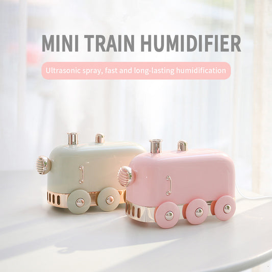 Ultrasonic Humidifier Retro Mini Train USB Aroma Air Diffuser Essential Oil