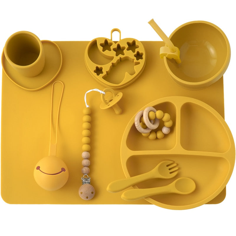 Silicone Baby Feeding Set 11 Piece