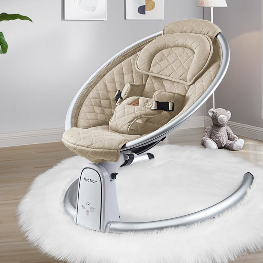 Hot Mom Electric Baby Bouncer with Bluetooth 5 swing speeds