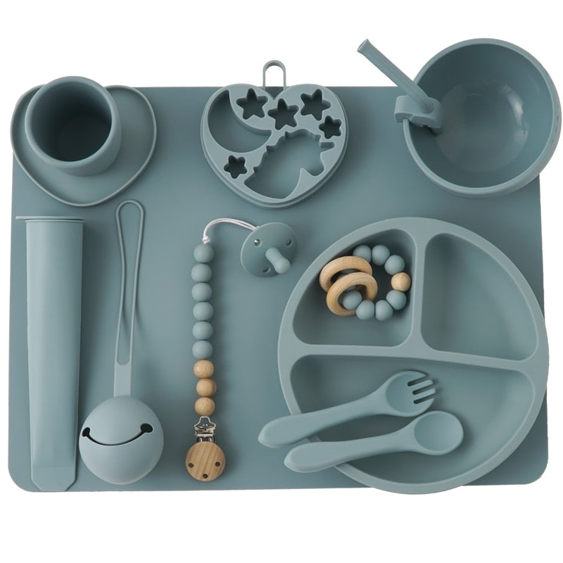 Silicone Baby Feeding Set 11 Piece