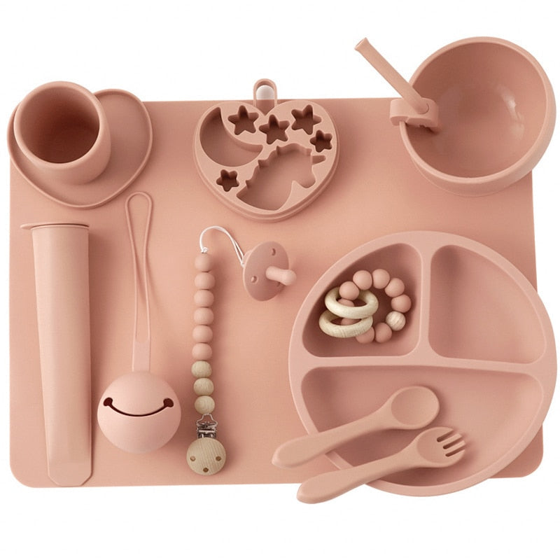 Silicone Baby Feeding Set 11 Piece