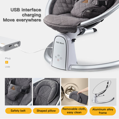 Electric Baby Swing with Bluetooth Hot Mom