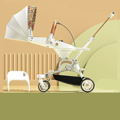 Lightweight Folding Travel Pram 360° with Dinner Plate