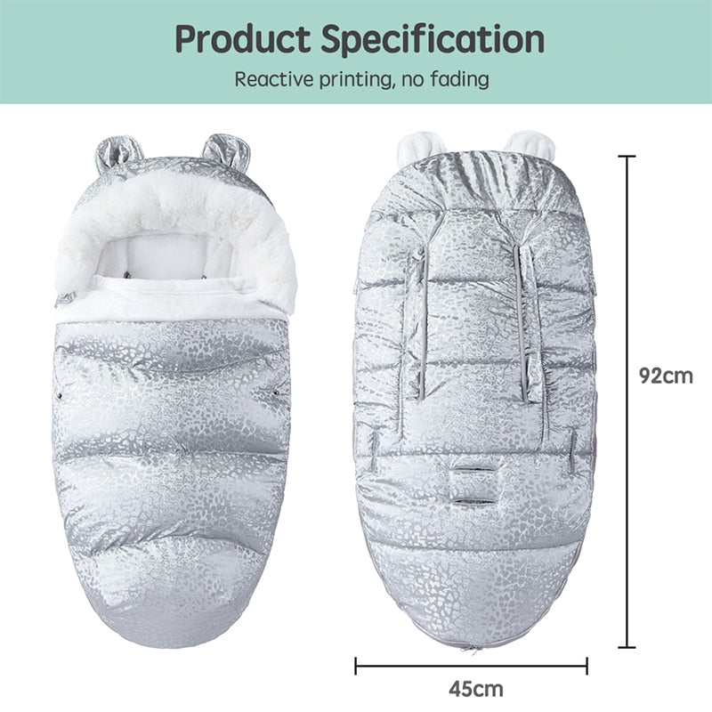 Windproof Warm Sleepsack Baby Footmuff For Stroller