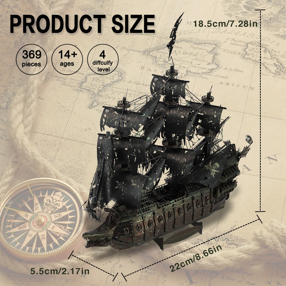 Piececool 3D Metal Puzzle - The Flying Dutchman Model Kit