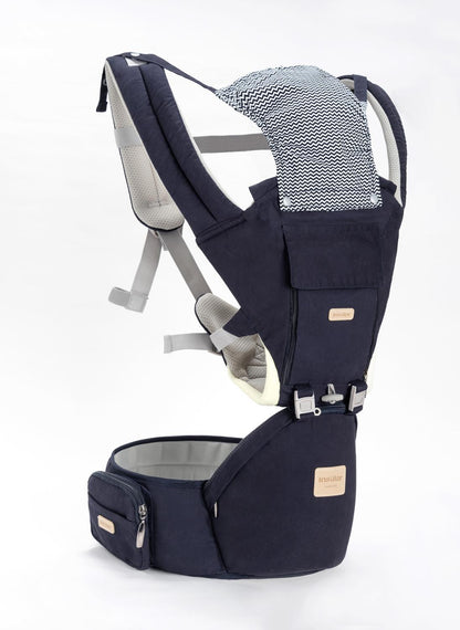 Breathable Ergonomic Baby Carrier Backpack with Kangaroo Hipseat