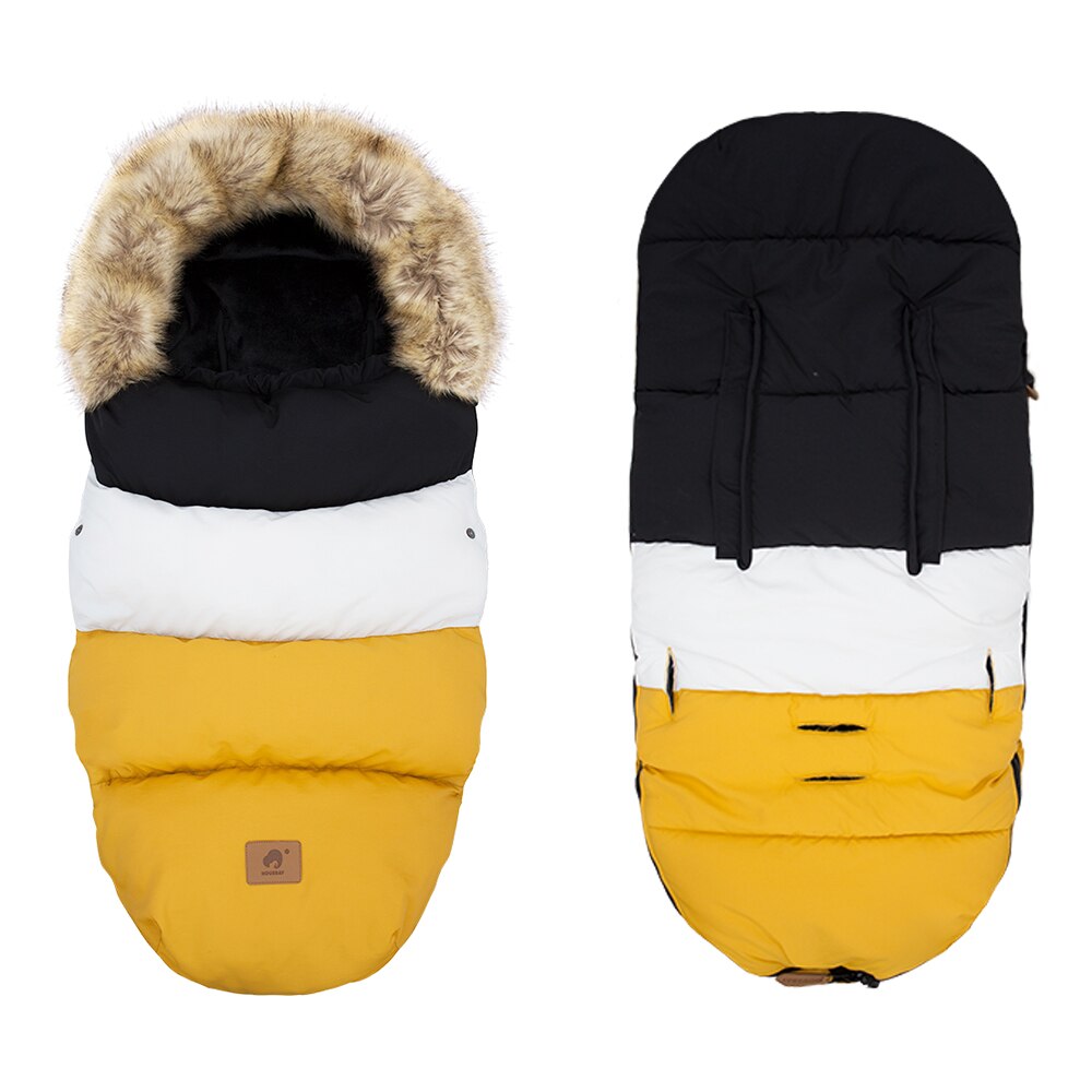 Luxury Universal Footmuff Baby Sleeping Bag In Stroller Winter