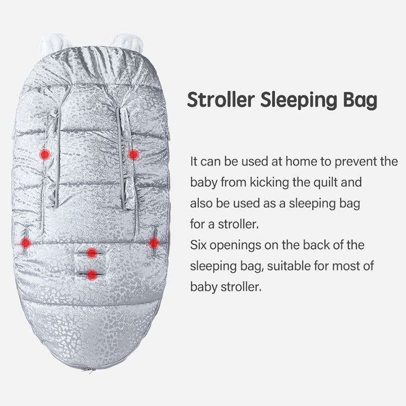 Windproof Warm Sleepsack Baby Footmuff For Stroller