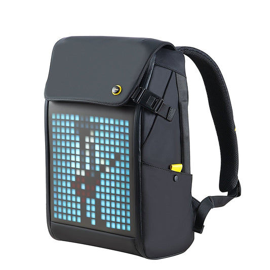 DIVOOM Pixoo M Backpack 15 Inch Waterproof School Backpack with 16×16 RGB LED