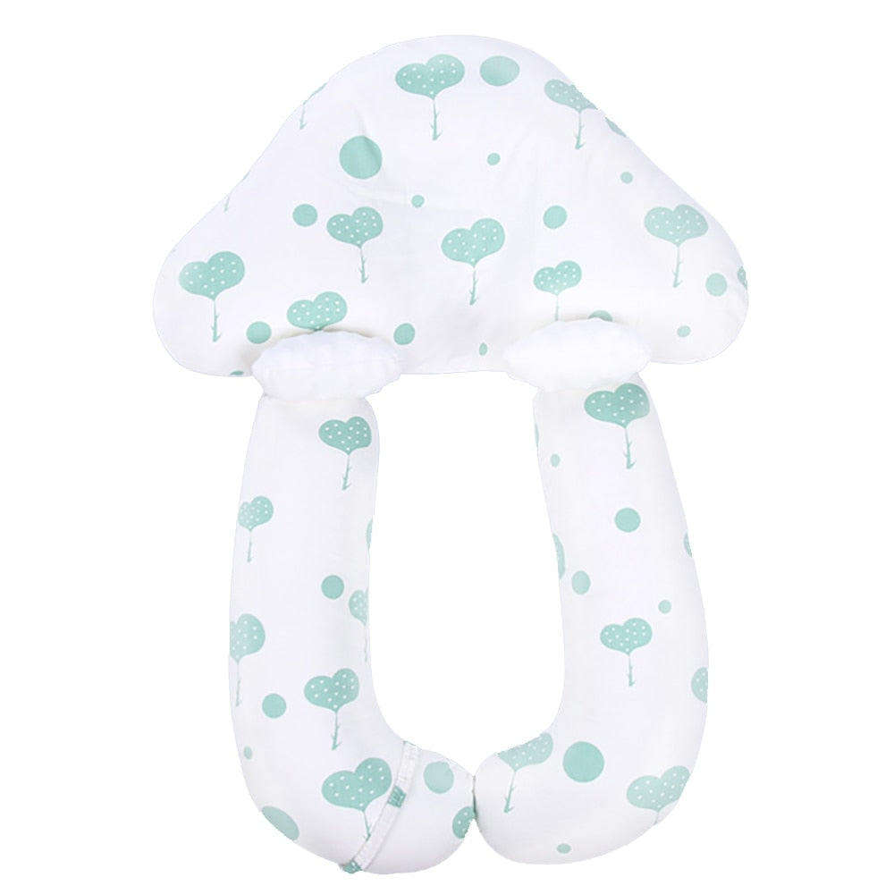 Breathable Baby Pillow with Head Protection - Cloud Shape Design