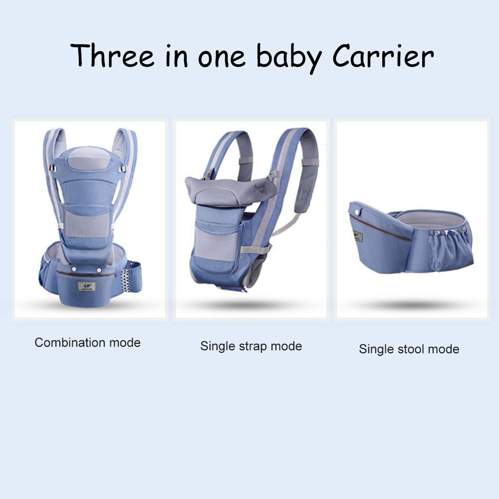 Ergonomic Baby Carrier Infant, Baby Hipseat Carrier 3 In 1 Front Facing