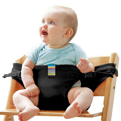 Safety belt for baby's feeding seat