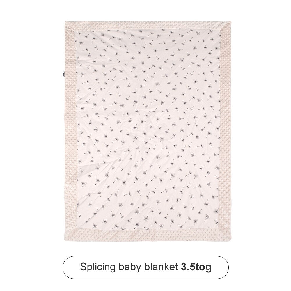 Double-Sided Baby Blanket for Winter