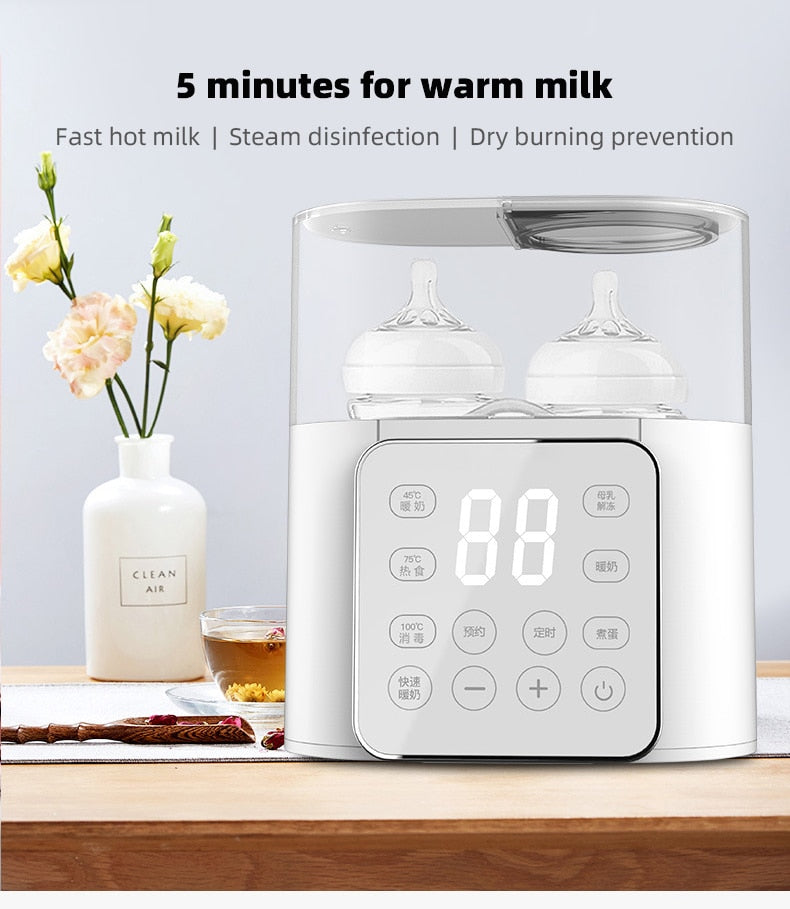 Hibobi Baby Bottle Warmer - 9-in-1 Accurate Temperature Control