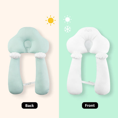 Breathable Baby Pillow with Head Protection - Cloud Shape Design