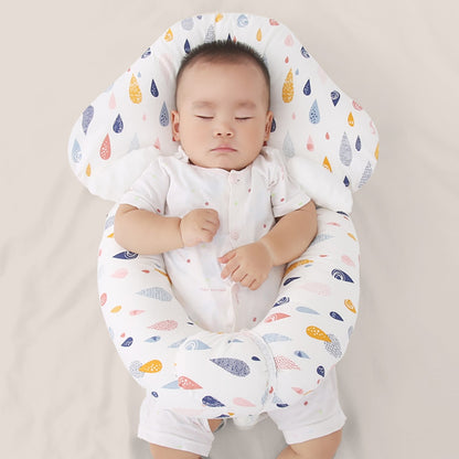 Breathable Baby Pillow with Head Protection - Cloud Shape Design