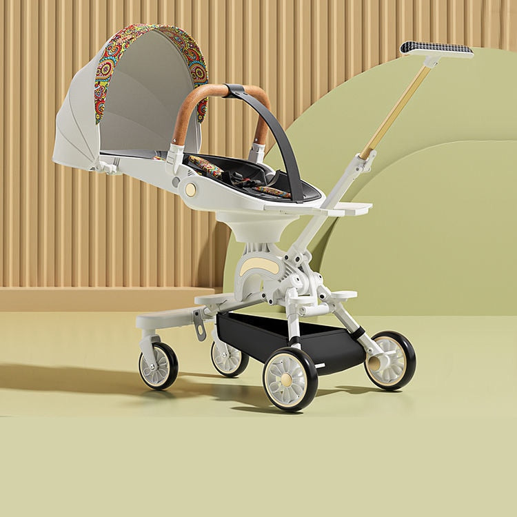 Lightweight Folding Travel Pram 360° with Dinner Plate